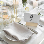 15Pcs 3.9x1.4 Inches Wood Table Number Stands, Wood Place Card Holders, Picture Holder Acrylic Sign Holders for Wedding, Ceremony, Birthday, Party, Home Decoration, Events ﻿ - size: 3.94" 15pcs