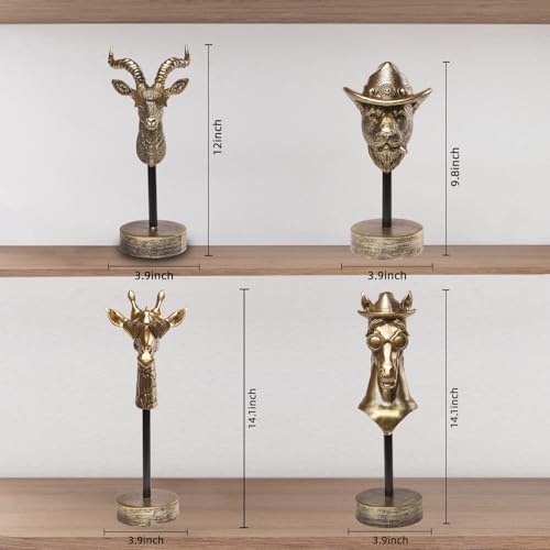 Handcrafted Resin Sculpture (Antelope)- Modern Home Decor Accent, Trending Living Room & Office Decor, Elegant Tabletop & Shelf Decor for Desk, Bookshelf, Nightstand - Unique Gift Idea - style: Antelope