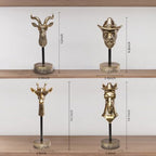 Handcrafted Resin Sculpture (Antelope)- Modern Home Decor Accent, Trending Living Room & Office Decor, Elegant Tabletop & Shelf Decor for Desk, Bookshelf, Nightstand - Unique Gift Idea - style: Antelope