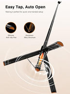 for Mag Safe Tripod for iPhone, 360° Rotating Head for Front & Rear Shooting, 65” Selfie Stick for iPhone Android with Remote & Metal Ring, Magnetic Phone Tripod Stand for Video Recording Travel