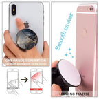 MOKKI 4 Pack Phone Grip,Cell Phone Holder for Smartphone,Finger Expanding Kickstand Stand - Luxury Black Rose Gold Marble Blue Gray