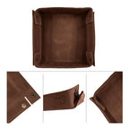 Hide & Drink, Leather Catchall Change Keys Coins Jewels Box Tray Big Storage, Handmade :: Swayze Suede - color: Swayze Suede