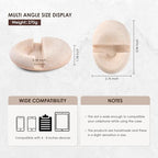 Artificial Stone Cell Phone Stand for Desk Handcraft Pebble Shape Minimalist Decor for Desk Kitchen Counter Office Easy of Use Sturdy and Stable(Beige Yellow) - style: beige yellow pebble stone