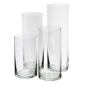 Royal Imports Glass Cylinder Vases for Centerpieces – Set of 4 Clear Hurricane Vases for Wedding, Table Decor, Floating, Flowers, Candle Holders, Extra Tall Clear Vase Set, 6” / 8” / 9” / 11”