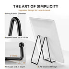 TR-LIFE 3 Pack 8 Inch Large Plate Stands for Display - Plate Holder Display Stand + Metal Frame Holder Stand for Picture, Book, Decorative Plate, Platter, Photo Easel - size: 8 Inch