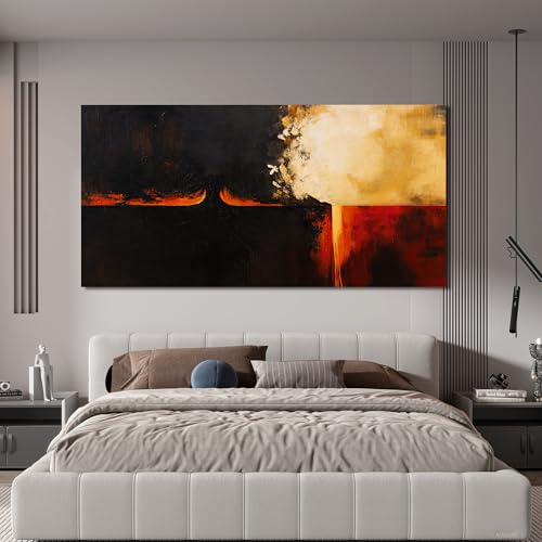 Canvas Wall Art Decor Wall Art Pictures For Living Room Black Red Vintage Wall Art Decor Abstract Art Work Decoration Modern Abstract Wall Art Prints For Bedroom Office Kitchen Wall Decor 24" x 48" - color: XY-D, size: 48"L x 24"W