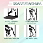 Peacoblue Metal Bookends for Shelves, Modern Decorative Heavy Duty Study Book Ends Stoppers for Office, Desk, Shelf, Room 5.3"x4.3"x7.9" Cast Iron Simple Tall Bookends 1 Pair (Baseball Athletes) - style: Baseball Athletes