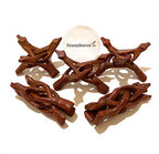 NessaStores - Carved Tripod Wood Stand Holder 4" #JC-045 (12 pcs) - size: 12 pcs