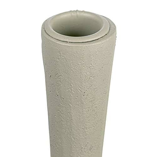 Modern Sculptural Taper Candle Holder, Ivory