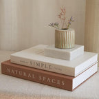 Beautiful Decorative Books - Set of 2 Boxes Enhance Your Coffee Table, Bookshelf or Mantel Shelf Decor - Aesthetic Fake/Faux Books for Modern Home Decoration, Photo Storage and as a Keepsake Box