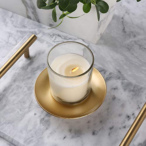 Iron Plate Candle Holder, Gold, Decorative Iron Pillar Candle Holder, Set of 3,Candle Stand for Wax Candles - color: Gold
