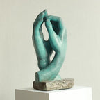 Lukitas Rodin Art Sculpture - Hand of God Statue, Classic Figurine for Home & Office Décor, Ceramic 11''