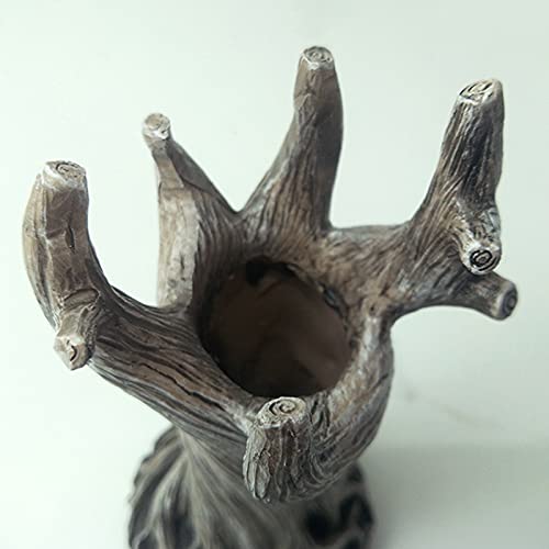 Yuanhong Dryad Vase Ornament Tree Trunk Flower Pot Modern Sculpture Home Living Room Bedroom Countertop Desktop Ornament Table Desk Flower Vase Decoration Birthday Gift for Men Women(DryadVase),Clear