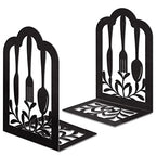 Book Ends,Metal Bookend,Bookend Decorative Heavy Book Ends for Shelves, Home Decorative Bookends for Heavy Books,Non-Skid Black Book Holder for Kitchen Housewarming Cooking Lover Gifts - style: Kitchen2