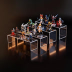 Acrylic Display Riser Stand of 4pcs, 5mm Thickness, 12'' Length Tierd Display Stands, Acrylic Shelf Risers for Perfume Display,Risers for Buffet Table,Cupcake Stand,Pop Figurines,Tumbler,Food - size: 4PCS