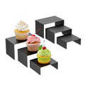 Gonice Metal Display Riser, 2 Sets Black Display Stands for Dessert, Cupcake and Funko Pop Figures - color: black