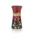 Aeravida Beautiful Etched Garden and Rope Red Mango Tree Wooden Bouquet Vase | Modern Farmhouse Home Décor | Kitchen Bedroom Living Room Home Decoration