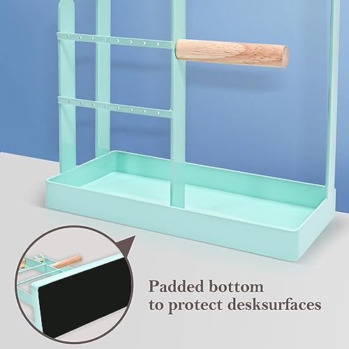ProCase Cute Jewelry Stand, Aesthetic Jewelry Organizer for Dresser Vanity, Jewelry Holder Display for Necklaces Earrings, Gifts for Teen Girls Women, Bedroom Dorm Decor -Medium, Aqua - color: Aqua, size: 12.6" Height