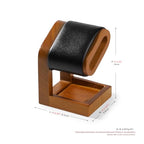 Single Watch Stand Display Solid Wood Jewelry Stand Display for Wristwatch Bracelet Bangle(Black) - color: Black