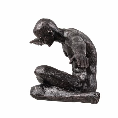 Hi-Line Gift Ltd. Stretching Human Sculpture Resin Home Decor Contempory Tabletop Ornament