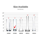 WGV Cylinder Bud Vase, Width 2", Height 8", Clear Skinny Narrow Standard Hurricane Floral Container Centerpiece for Wedding Party Event Home Office Decor, 1 Piece - size: 2"x8"H Cylinder