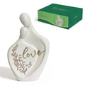 White Couple Lying in Arm Resin Figurine, 5.9" H, Romantic Gifts for Him & Her, Modern Abstract Design, Engagement Anniversary Wedding Keepsake Home Decor - style: Lying in Arm