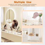 Adjustable Acrylic Hat Display Stand, 8"-16" Clear Domed Baseball Cap Rack, Height Adjustable Cowboy Hats Display, Durable Tabletop Hat Holder and Wig Stand for Closet, Vendors, Counter, Salons - size: Adjustable 8"-16" - 1 Pack