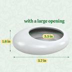 Flower Frog Vase Kit, Ikebana Flower Arrangement, Ceramic Water Drop Flower Pot & Flower Frog Flower Arrangement Vase Kit (White Small Size) - color: White Small Size