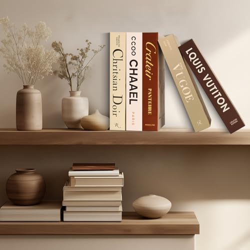 5 PCS Decorative Books for Home Decor, Beauty Fake Books for Decoration, Coffee Table Decor, Aesthetic Shelf & Bookshelf, TV Stand for Office, Living Room, Bedroom AIWELLKAY