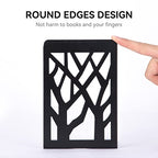 Book Ends, Bookends, Bookends for Shelves, Bookend, Book Ends for Heavy Books, Black Metal Book Shelf Holder Home Decorative, Book Stoppers for Shelves 3 Pair - size: Black-3 Pair