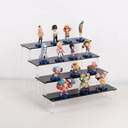 Acrylic Stands for Display,4 Tier Black Cupcakes Perfumes Figurines Display Stand Risers Shelf for Decoration and Organizer - size: 4 tier