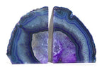 Purple Agate Geode Bookend (2-3.5 lb) - Natural Stone Bookend for Holding Books, iPads, and Kindles - color: Purple, size: 2 - 3.5 lb