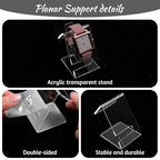 Thinp 2 Pcs Clear Watch Display Stand, 2 Sizes Single Watch Stands Acrylic Watches Holder Stand for Men Bracelet Display Stands for Women Mens