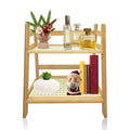 Risers Display Stands ,Tiered Tray Stand Wooden Perfume Organizer Cologne Display Shelf 2 Tier Small Fragrance Stand Skincare, Spice Shelf Matcha Station