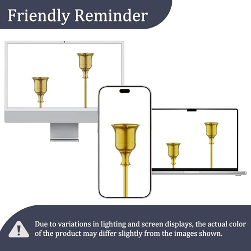 FSyueyun Gold Candle Holders Set of 3, Elegant Metal Candlestick Holders for Vintage Taper Candle Holders, Perfect for Table Centerpieces, Fireplace Mantels, Home Decor, Weddings and Party Decorations - color: Gold, size: Set of 3
