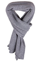 Love Cashmere Women's 100% Cashmere Wrap Scarf - hand made in Scotland RRP $350 - color: Light Gray