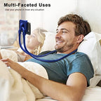 B-Land Cell Phone Holder, Universal Mobile Phone Stand, Lazy Bracket, DIY Flexible Mount Stand with Multiple Function - color: Blue