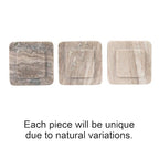 Bloomingville Heavy Duty Marble Bookends, Beige, Set of 2 - size: (Pack of 2)