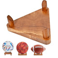 Ball Racks, Soccer Racks, Basketball , Volleyball Souvenir Display , made of walnut wood