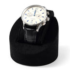 Microfiber Single Watch Stand Display Jewelry Watch Showcase Display Stand(Black) - color: Black