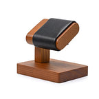 Solid Wood Single Watch Display Stand for Men Jewelry Watch Showcase Stand Display (Black) - color: Black