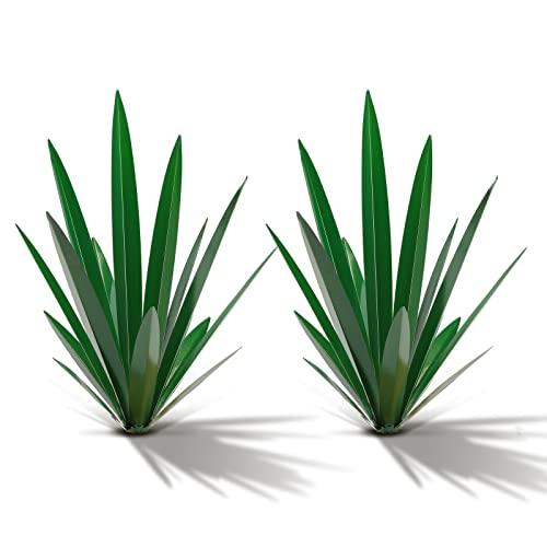 Homight Metal Tequila Country Sculpture DIY Tequila Plant Home Decor Country Tequila Garden Ornament Indooutdoor Statuette Patio Lawn Patio Stake Decoration Gift to The Garden… - color: 2 Big Green