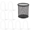 4 Pair Book Ends Metal BookEnds Universal Economy Bookend (White, 4 Pair) - color: White, size: 4 pair