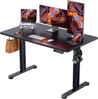ErGear Height Adjustable Electric Standing Desk, 48 x 24 Inches Sit Stand up Desk, Memory Computer Home Office Desk, Black - color: Black, size: 47.2 X 23.6 Inches