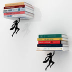 Artori Design Floating Bookshelf for Kids, Invisible Metal Book Shelf, Wall Decore Book Lovers Bookshelf (2 x Wondershelf) - size: 2 x Wondershelf
