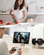 OMOTON Tablet Stand Holder Adjustable, T1 Desktop Aluminum Tablet Dock Cradle Compatible with iPad Air/Mini, iPad 10.2/9.7, iPad Pro 11/12.9, Samsung Tab and More, Gold - color: Gold