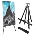 RRFTOK Art Painting Display Easel Stand,72Inches Portable Adjustable Metal Tripod with Artist Easels for Canvases Height from 22-72”for Table-Top/Floor Paint and Displaying,Black - style: 72BL 1-pack