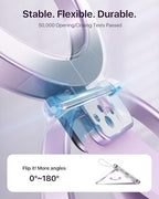 andobil [2026 Unrivaled Stability] Magnetic Phone Grip Holder for MagSafe Ring Stand Holder Kickstand Compatible with MagSafe Accessories for iPhone 17 Air 16 Pro Max Plus 15 14 13 12&Android, Purple - color: Purple