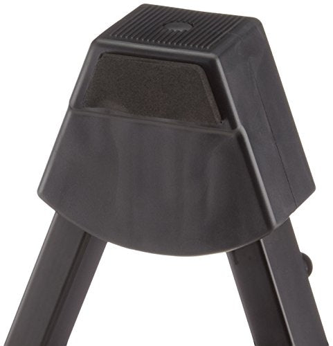 Amazon Basics Portable Adjustable Folding Guitar Stand for Electric and Acoustic Guitars, A-shape, Fully Assembled with Padded Foam, Black, 8.66 x 15.16 x 3.74 inches