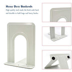 Book Ends, Metal BookEnds Heavy Duty bookend (White 5 Pair) - color: White, size: 5 Pair